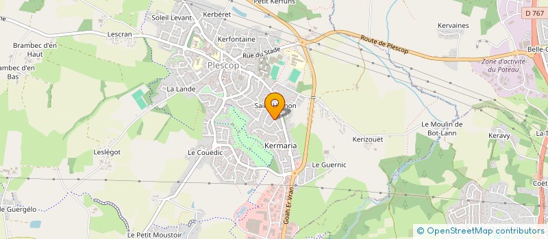 localisation de l'entreprise MADAME SEVERINE LESCOP  PLESCOP