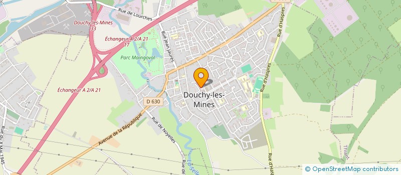 localisation de l'entreprise MADAME SEVERINE LESEC à DOUCHY-LES-MINES