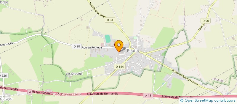 localisation de l'entreprise MADAME SEVERINE LETEURTRE  ROUTOT