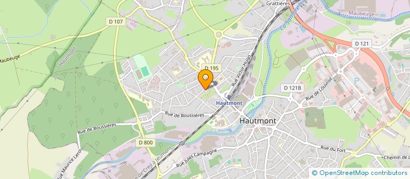 localisation de l'entreprise MADAME SEVERINE LIEVENS  HAUTMONT