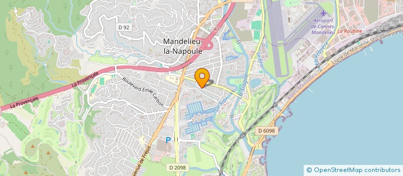 localisation de l'entreprise MADAME SEVERINE LINARD  MANDELIEU-LA-NAPOULE