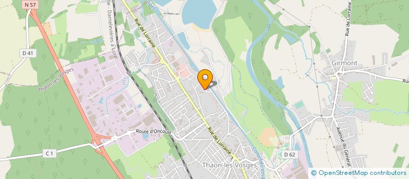 localisation de l'entreprise MADAME SEVERINE LIPPIELLO  THAON-LES-VOSGES