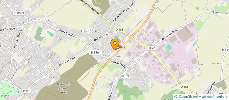 localisation de l'entreprise MADAME SEVERINE LISI  HAILLICOURT