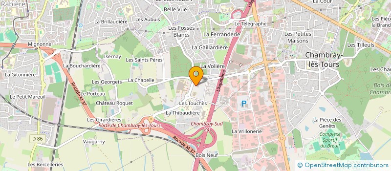 localisation de l'entreprise MADAME SEVERINE LISSANDRE à CHAMBRAY-LES-TOURS