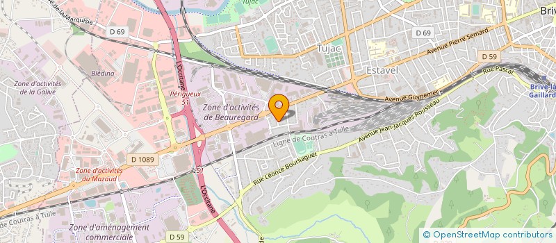 localisation de l'entreprise MADAME SEVERINE LONJON  BRIVE-LA-GAILLARDE