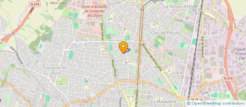 localisation de l'entreprise MADAME SEVERINE LORENT à DIJON