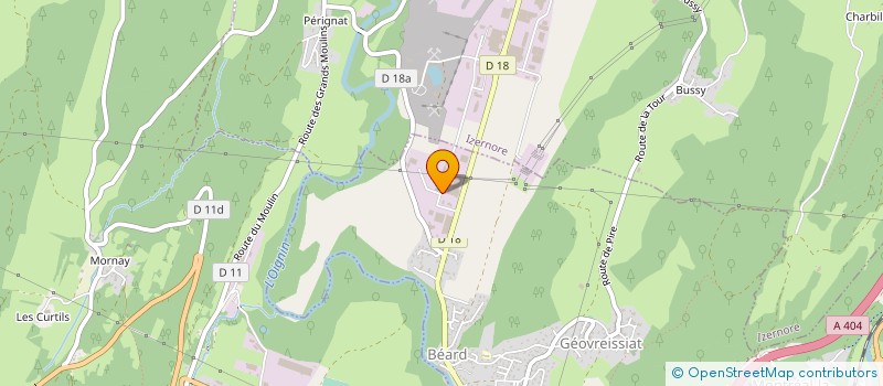 localisation de l'entreprise MADAME SEVERINE LUGAND  BEARD-GEOVREISSIAT