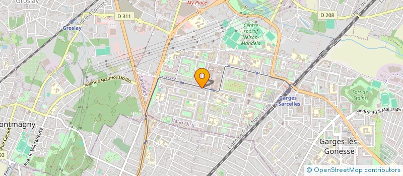 localisation de l'entreprise MADAME SEVERINE MAAREK  SARCELLES