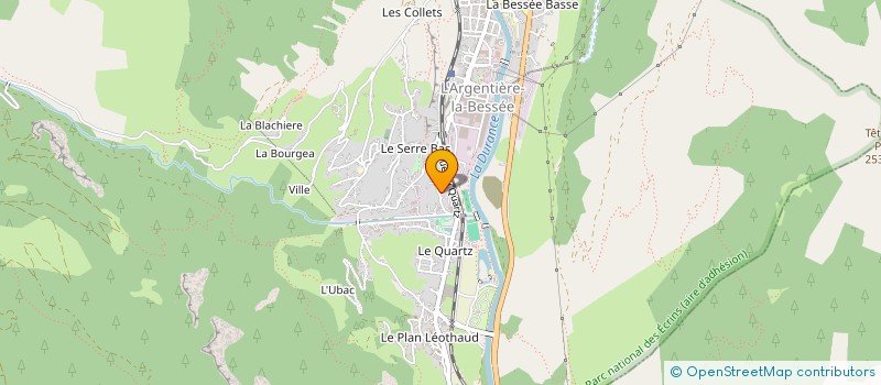 localisation de l'entreprise MADAME SEVERINE MACKOWIAK  L'ARGENTIERE-LA-BESSEE