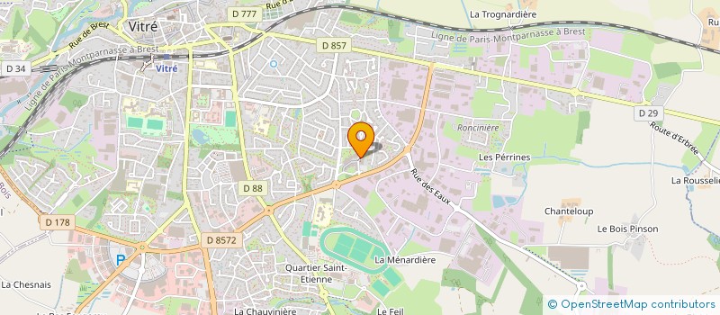 localisation de l'entreprise MADAME SEVERINE MADIOT  VITRE