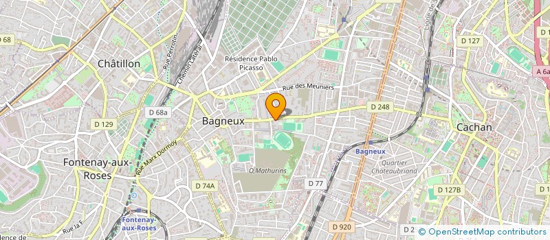 localisation de l'entreprise MADAME SEVERINE MAILLET à BAGNEUX