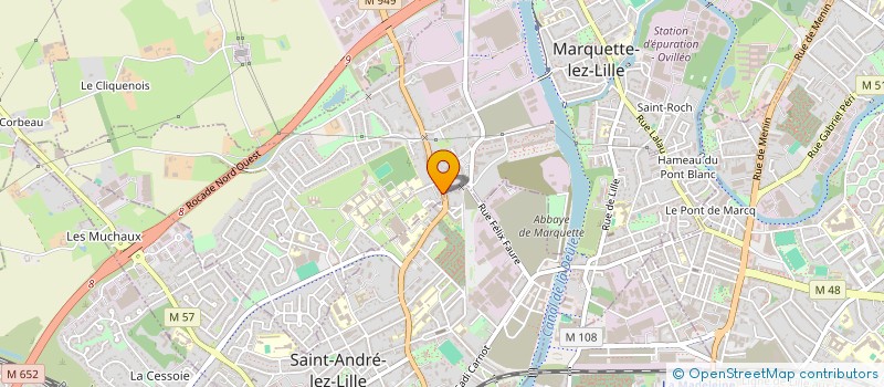 localisation de l'entreprise MADAME SEVERINE MAKA  MARQUETTE-LEZ-LILLE