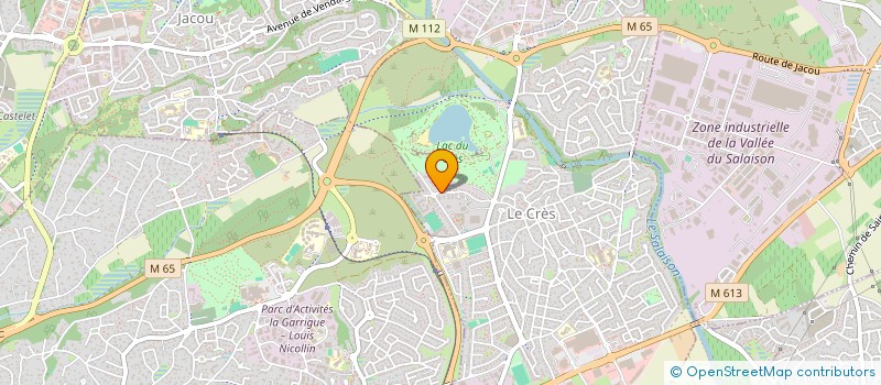 localisation de l'entreprise MADAME SEVERINE MALET  LE CRES