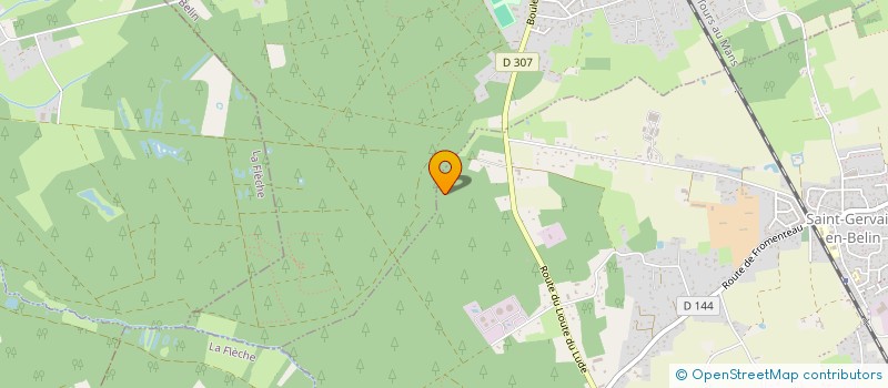 localisation de l'entreprise MADAME SEVERINE MANSEAU  LAIGNE-EN-BELIN