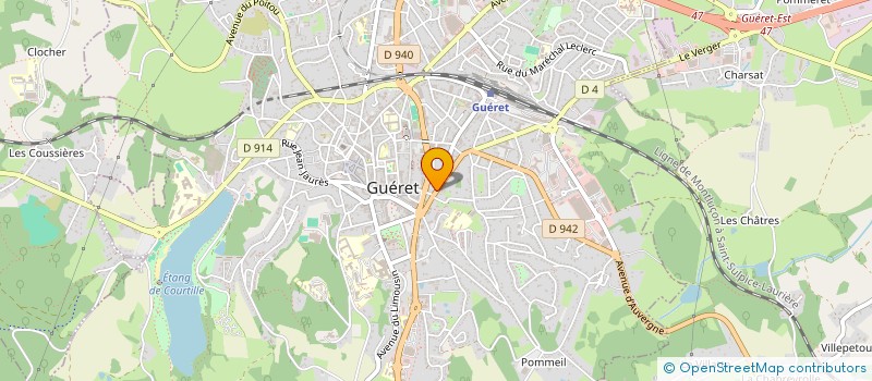 localisation de l'entreprise MADAME SEVERINE MARANDON à GUERET