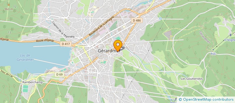 localisation de l'entreprise MADAME SEVERINE MARCHAL  GERARDMER