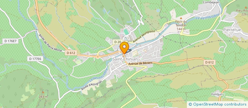 localisation de l'entreprise MADAME SEVERINE MARCHAND  SAINT-CHINIAN