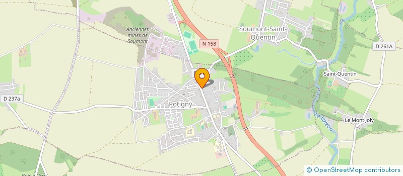 localisation de l'entreprise MADAME SEVERINE MARIE  POTIGNY