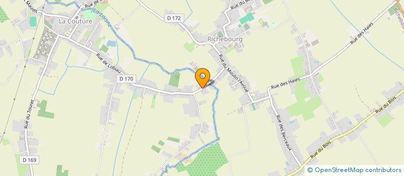 localisation de l'entreprise MADAME SEVERINE MARLIERE  LA COUTURE