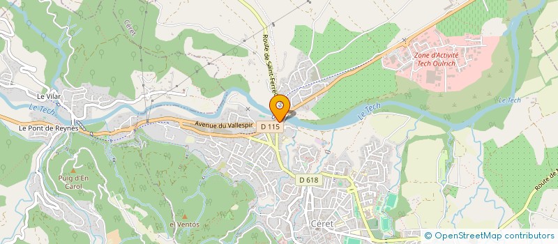 localisation de l'entreprise MADAME SEVERINE MARTINEZ  CERET