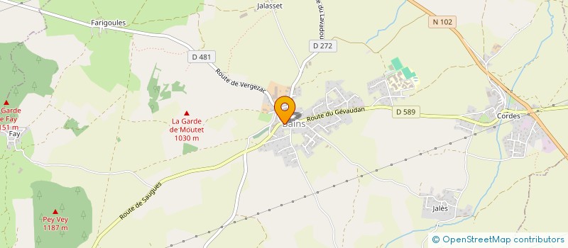 localisation de l'entreprise MADAME SEVERINE MASCLAUX à BAINS