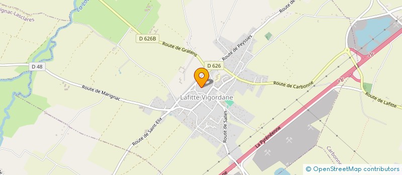 localisation de l'entreprise MADAME SEVERINE MAURY  LAFITTE-VIGORDANE