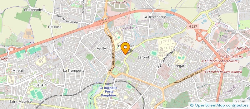 localisation de l'entreprise MADAME SEVERINE MAZARS  LA ROCHELLE