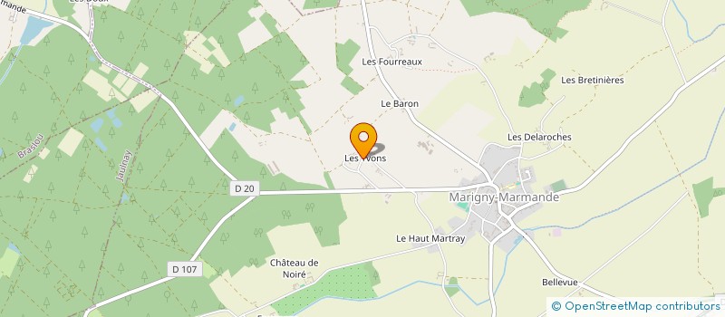 localisation de l'entreprise MADAME SEVERINE MAZOU  MARIGNY-MARMANDE