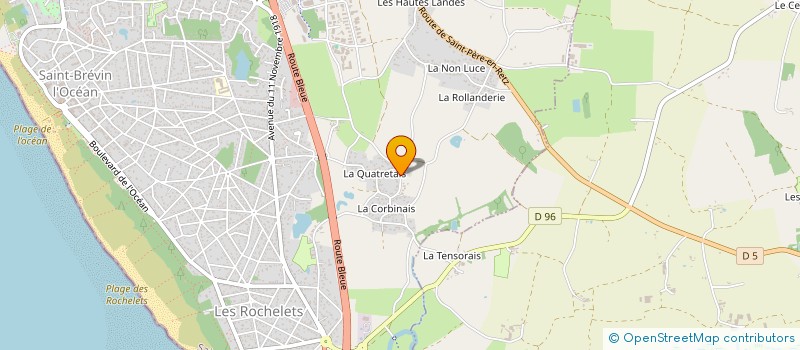 localisation de l'entreprise MADAME SEVERINE MELLERIN à SAINT BREVIN LES PINS