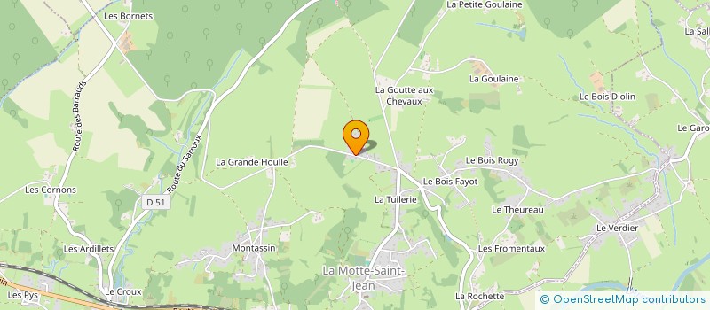 localisation de l'entreprise MADAME SEVERINE MERLE  LA MOTTE-SAINT-JEAN