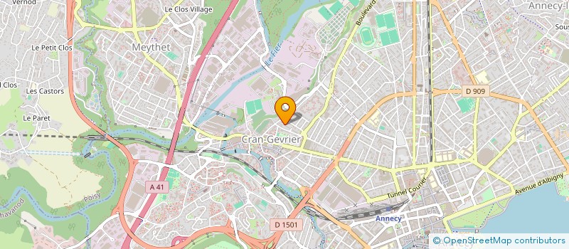 localisation de l'entreprise MADAME SEVERINE METRAL à ANNECY