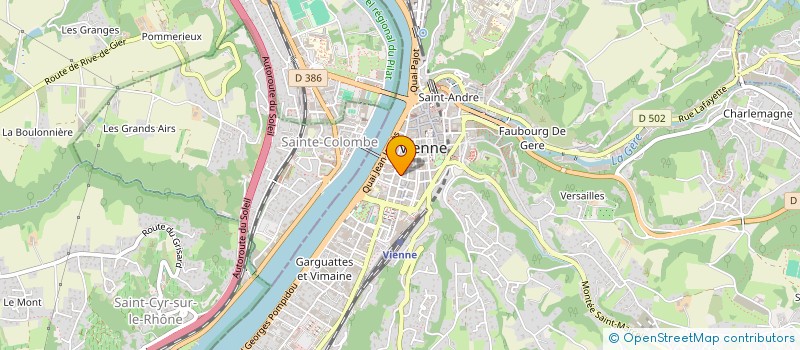 localisation de l'entreprise MADAME SEVERINE MEUNIER  VIENNE