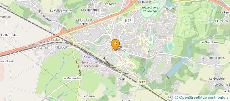 localisation de l'entreprise MADAME SEVERINE MICHAUD  SAVENAY