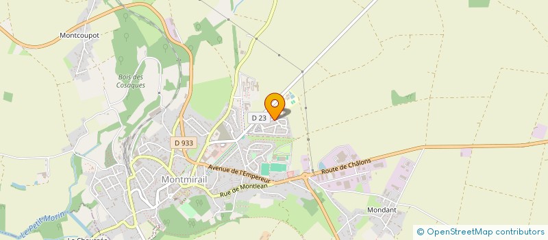 localisation de l'entreprise MADAME SEVERINE MICHEL  MONTMIRAIL