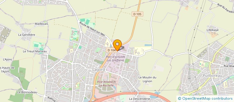 localisation de l'entreprise MADAME SEVERINE MINAUD  LAGORD