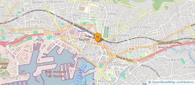 localisation de l'entreprise MADAME SEVERINE MIRAUCOURT  TOULON