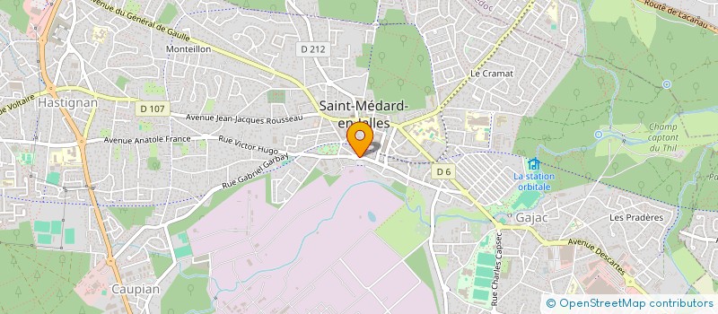 localisation de l'entreprise MADAME SEVERINE MONARD à SAINT-MEDARD-EN-JALLES