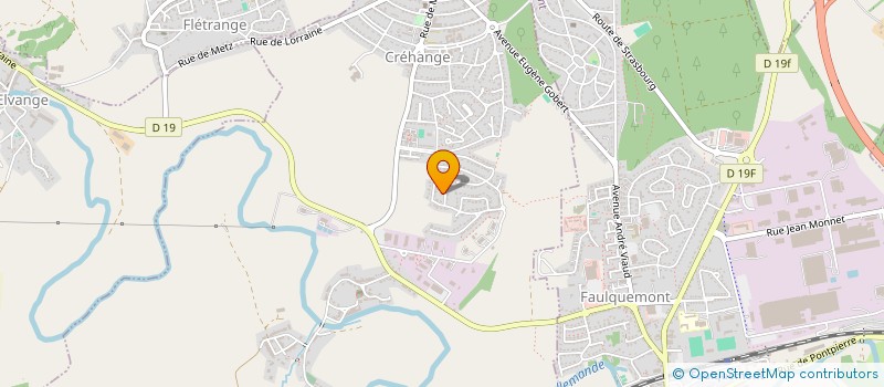 localisation de l'entreprise MADAME SEVERINE MONEGO  CREHANGE