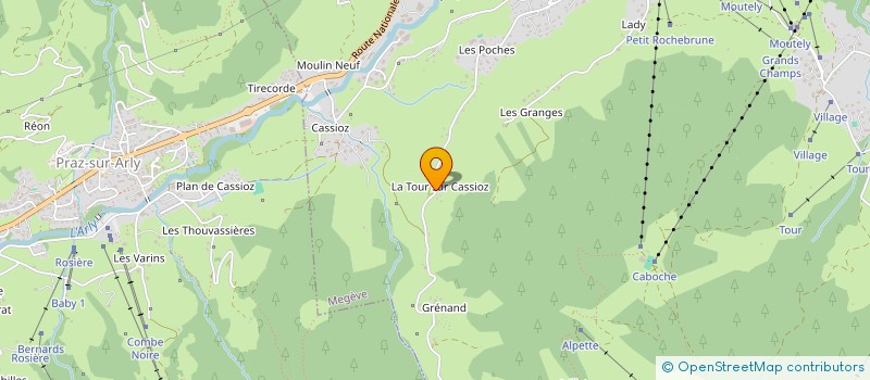 localisation de l'entreprise MADAME SEVERINE MORAND  MEGEVE