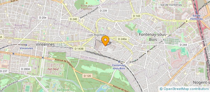 localisation de l'entreprise MADAME SEVERINE MOREL à FONTENAY-SOUS-BOIS