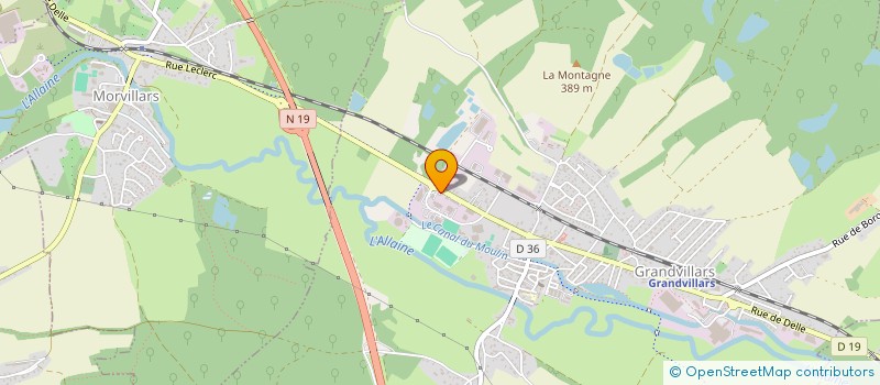 localisation de l'entreprise MADAME SEVERINE MORIN à GRANDVILLARS