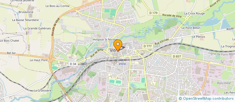 localisation de l'entreprise MADAME SEVERINE MOUSSAULT  VITRE