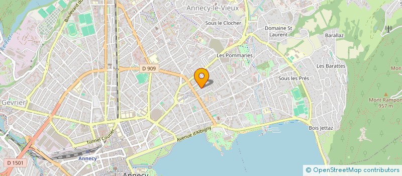 localisation de l'entreprise MADAME SEVERINE MUGNIER à ANNECY