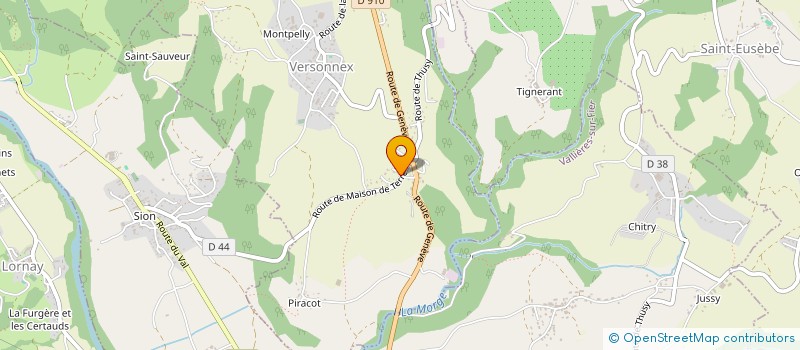 localisation de l'entreprise MADAME SEVERINE NANTOIS  VERSONNEX