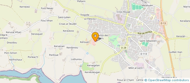 localisation de l'entreprise MADAME SEVERINE NAVARRO  LANNILIS