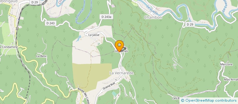 localisation de l'entreprise MADAME SEVERINE NOBLET  LA VERNAREDE