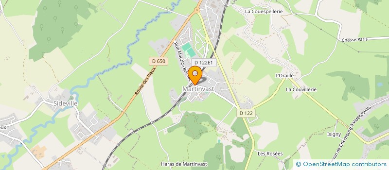 localisation de l'entreprise MADAME SEVERINE OLIVIER  MARTINVAST