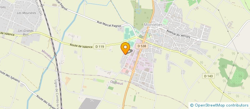 localisation de l'entreprise MADAME SEVERINE ORAND  MONTELIER