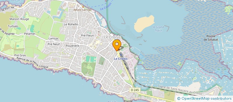 localisation de l'entreprise MADAME SEVERINE OUAR  LE CROISIC