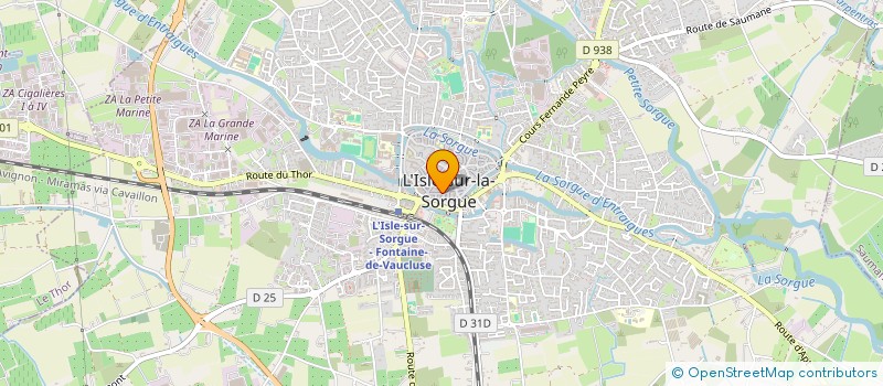 localisation de l'entreprise MADAME SEVERINE PADIOLLEAU à L'ISLE-SUR-LA-SORGUE